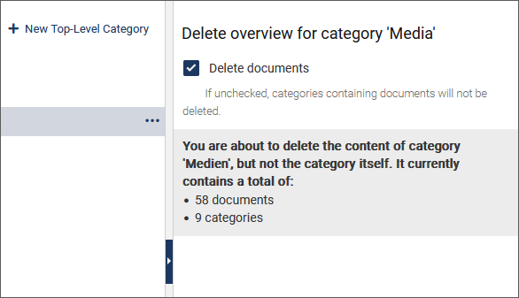 Recursive Delete dialog