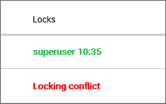 Locking Conflict